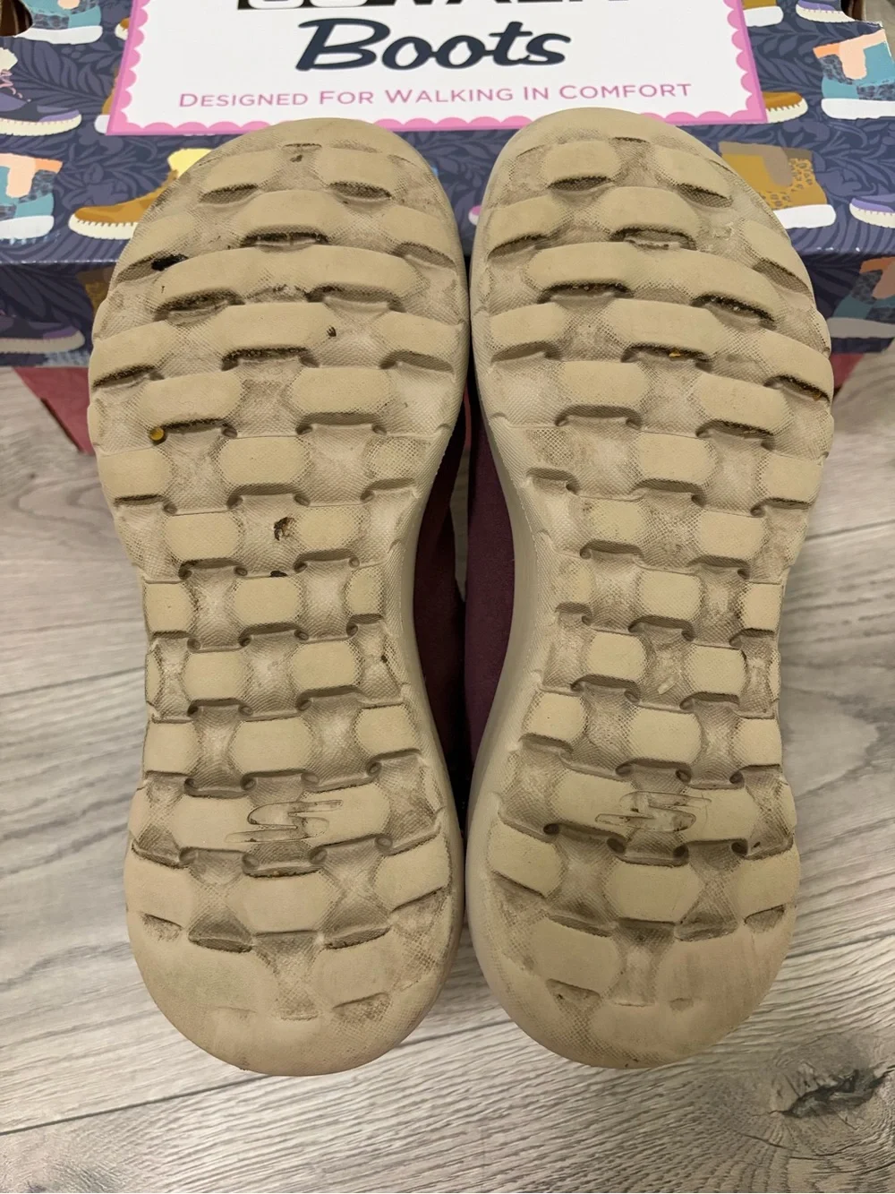 Skechers Suede-Look Studded Slip-On Ankle Boots
